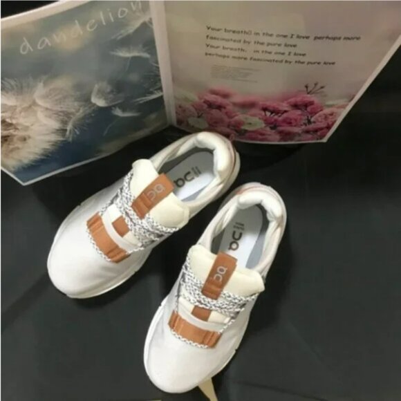 On Cloudnova White Pearl Running Shoes Womens Sneaker - Picture 4 of 4